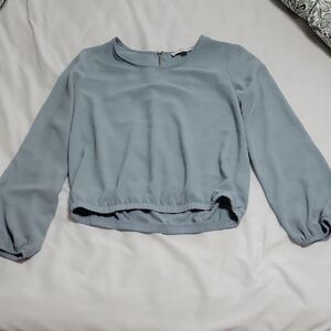 Lightweight Blue Work Blouse